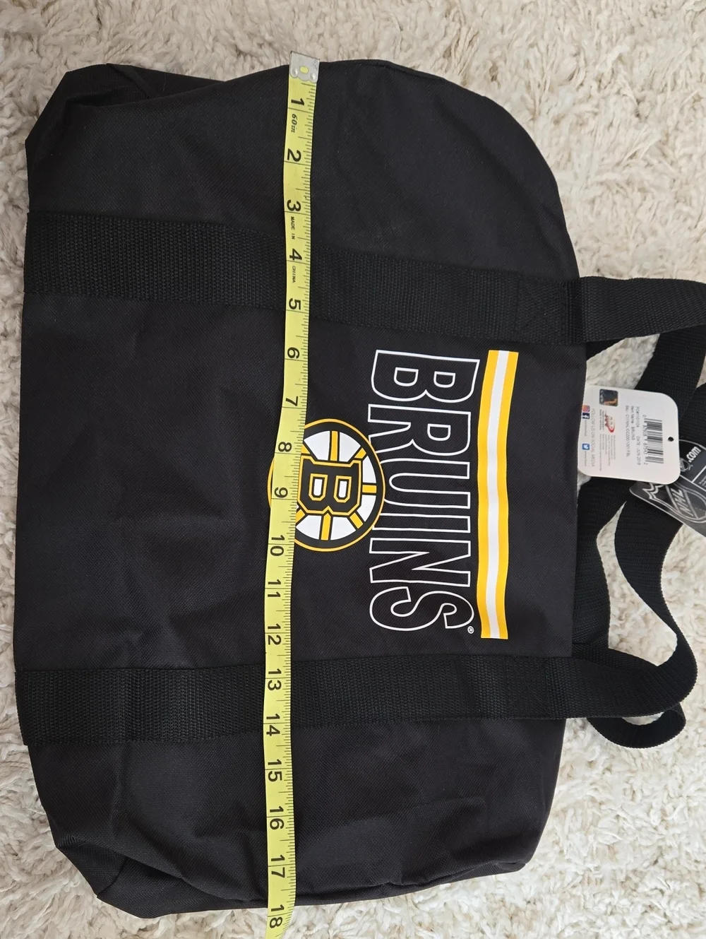 Boston Bruins Black Logo Duffle Bag